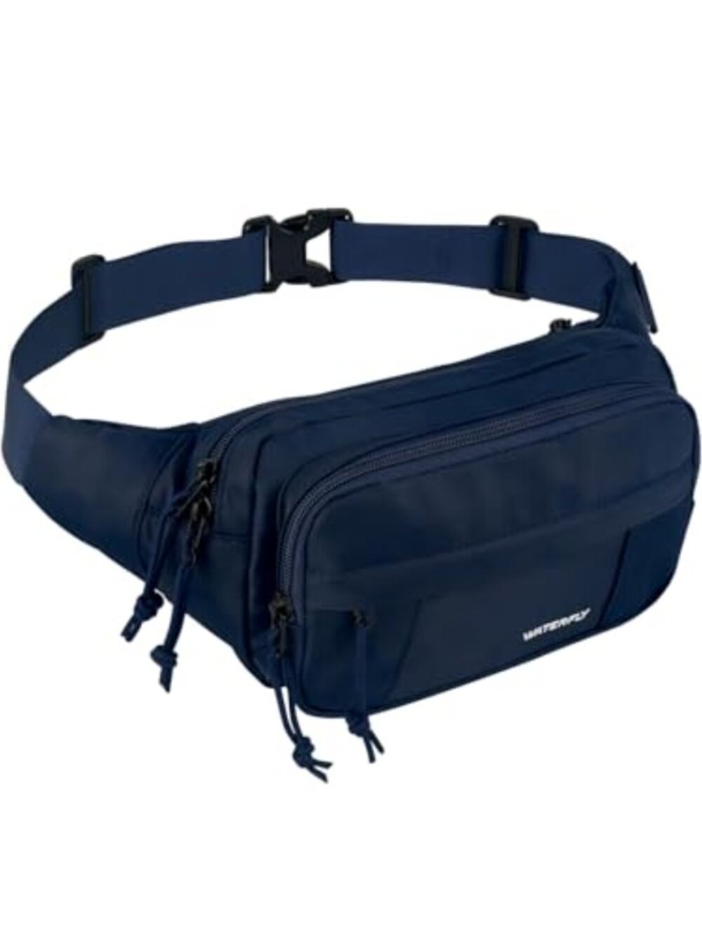 Nylon Fanny Pack Waist Bag 5 Zipper Pockets Hiking Running Travel